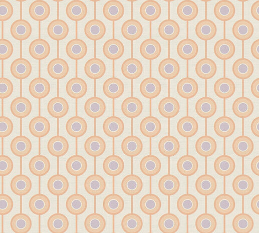 AS Creation Retro Chic - 39537-5 / 395375 Beige - Oranje Behang