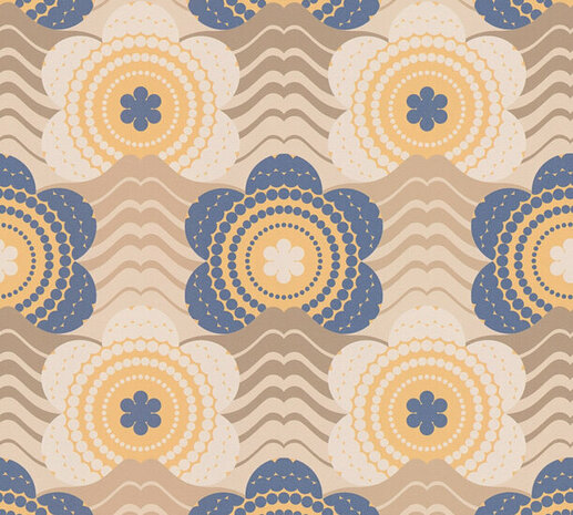 AS Creation Retro Chic - 39539-2 / 395392 Beige - Bruin Behang