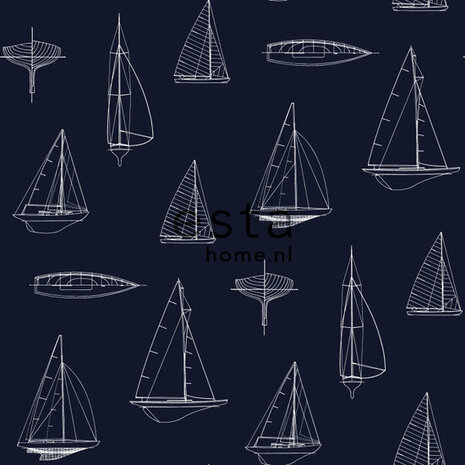 Esta Home Nautisch 136428 Blauw Behang
