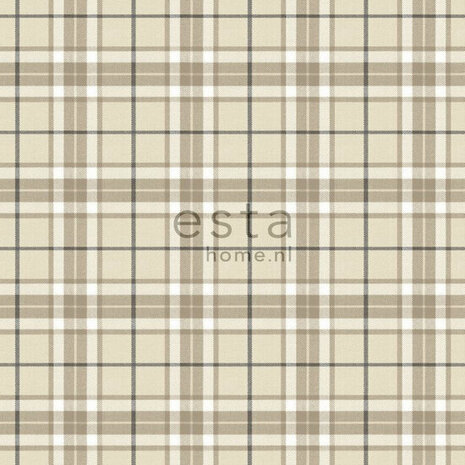 Esta Home 137723 Bruin Beige Behang