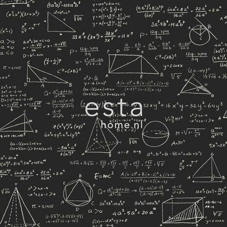 Esta Home Tekst 128230 Zwart Behang