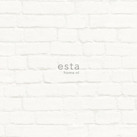 Esta Home Baksteen 138532 Wit Behang