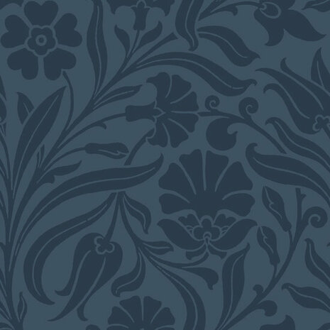 Esta Home Bloemen 139296 Blauw Behang