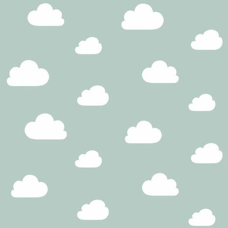 Esta Home Wolken 139487 Groen Behang