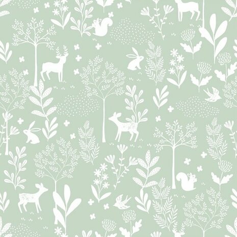 Esta Home Dieren Bos 139524 Groen Behang