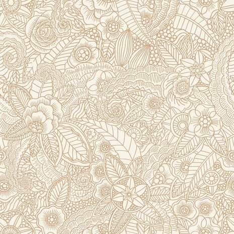 Esta Home Bloemen 139547 Beige Behang