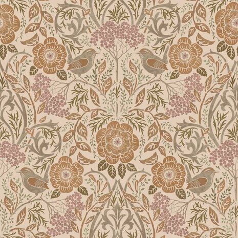 Esta Home Bloemen 139567 Terracotta Behang