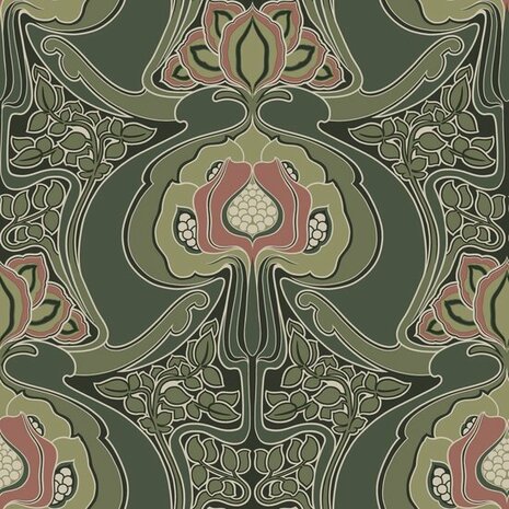 Esta Home Bloemen 139571 Groen Behang