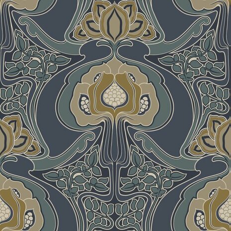 Esta Home Bloom Blauw 139572 Behang