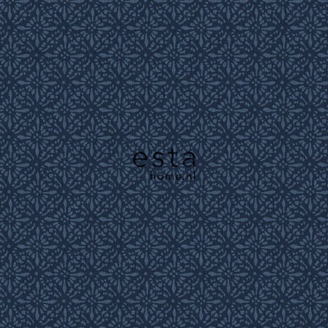 Esta Home Oosters 148322 Blauw Behang