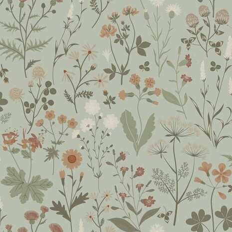 Esta Home Bloom Groen 139598 Behang