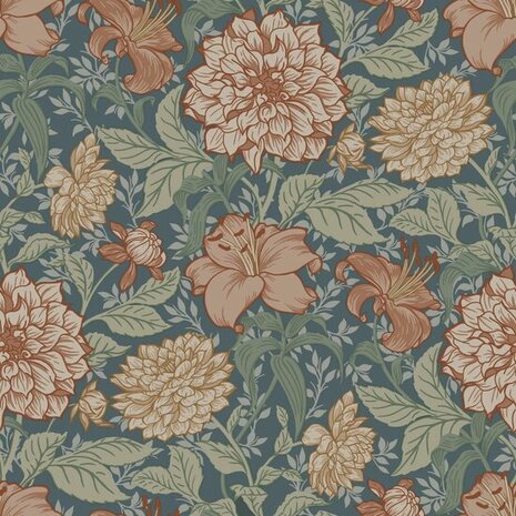 Esta Home Bloemen 139642 Multicolor Blauw Behang