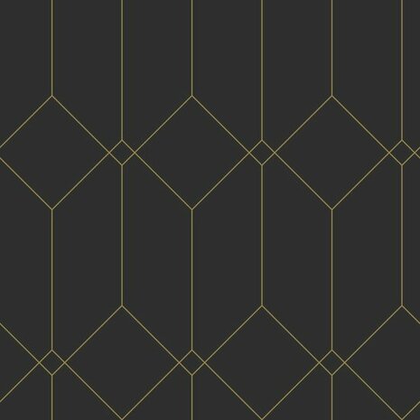 Esta Home Art Deco 139746 Zwart Goud Behang