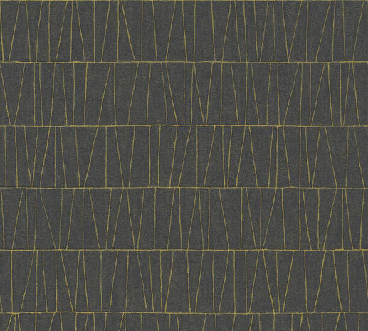 AS Creation Jade - 39506-3 / 395063 Zwart Behang