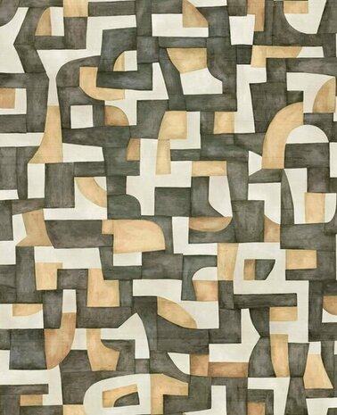Arte Essentials Totem ECOLINE 18902 Groen/Geel/Crème Behang