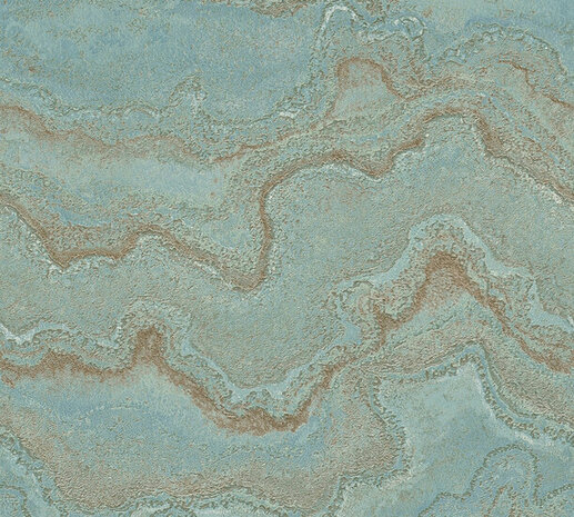 AS Creation Stories of Life - 39659-1 / 396591 Turquoise Behang