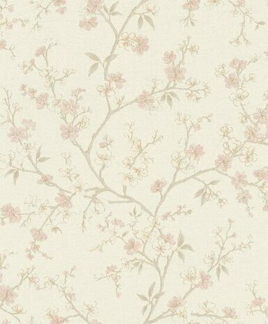 Rasch Country Charme 456745 Roze Behang