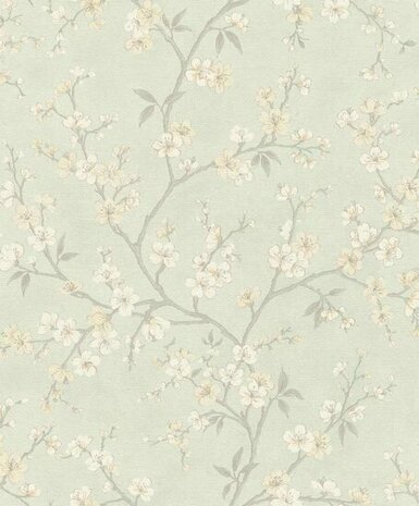 Rasch Country Charme 456769 Blauw Behang