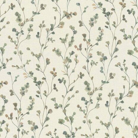 Rasch Country Charme 486148 Groen Behang