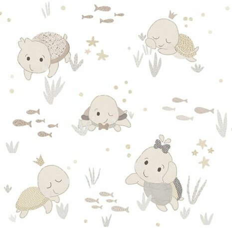 Noordwand Happy 14851 Wit Beige Behang
