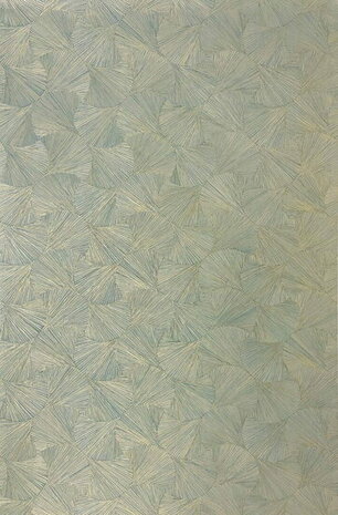 Casamance Nature Précieuse - Textures 76522650 - Groen / Metallic Goud Behang