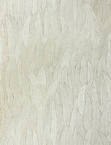 Casamance Nature Précieuse - Textures 76533262 - Wit / Goud Metallic Behang