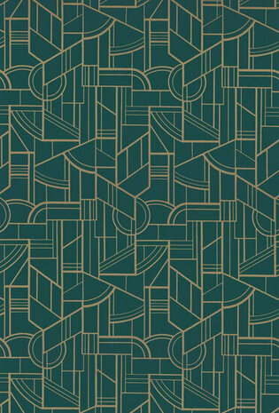 Casamance Faubourg Des Lumières 76292956 - Groen Behang