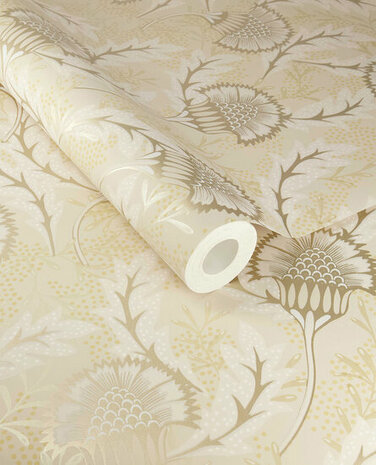 Eijffinger Solange 340210 Crme / Metallic Behang