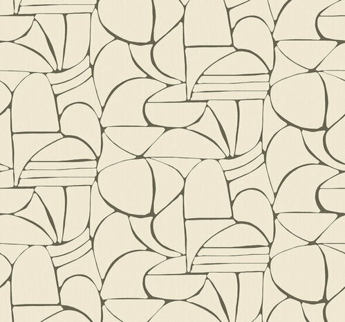 Eijffinger Solange 340280 Crème Behang