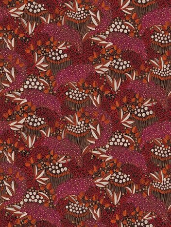 Eijffinger Solange 340286 Rood Behang