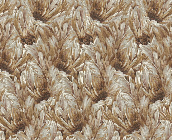 Dutch First Class Roberto Cavalli 9 21009 - Bruin / Wit / Metallic Behang