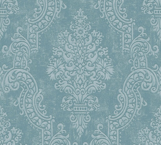 AS Creation Pure Elegance - 39765-4 / 397654 Blauw Behang