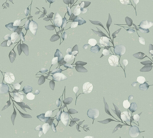 AS Creation Pure Elegance - 39768-7 / 397687 Groen Behang