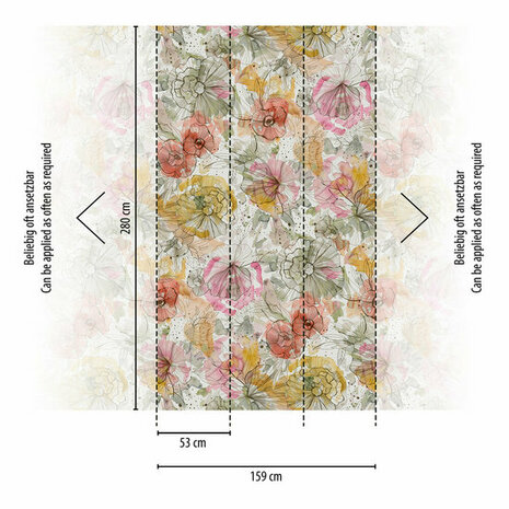 AS Creation Aquarell Dreams - 39694-1 / 396941 Beige Behang