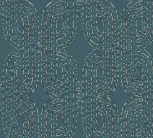 AS Creation French Affair  - 39937-3 / 399373 Blauw Behang