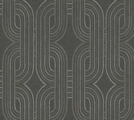 AS Creation French Affair  - 39937-4 / 399374 Zwart Behang