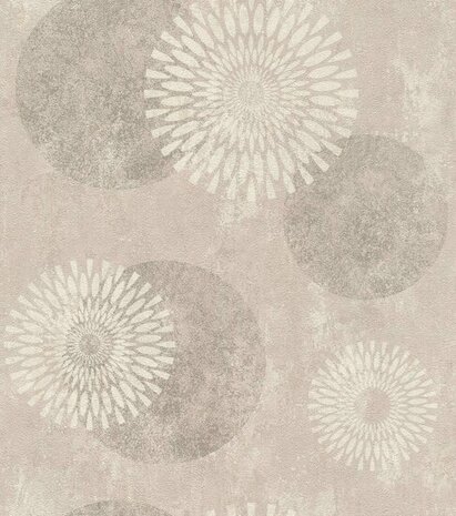 Rasch Tapetenwechsel II 651713 Roze / Beige Behang