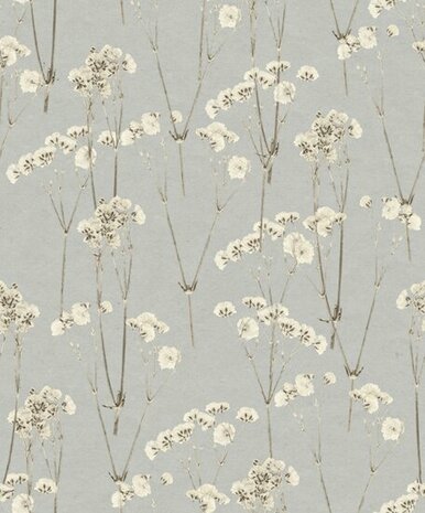 Noordwand Herbarium HE27241 Blauw Grijs Behang