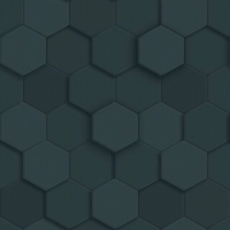 Origin Wallcoverings 3D Reflections 347853 - Blauw Behang