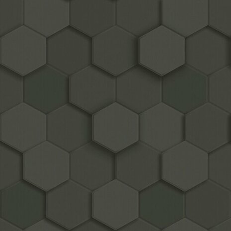 Origin Wallcoverings 3D Reflections 347854 - Zwart Behang