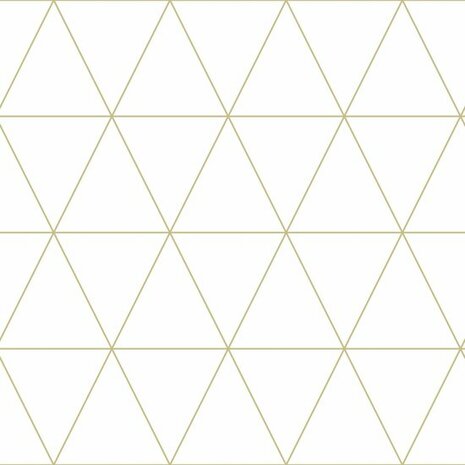 Origin Wallcoverings City Chic 347682 - Wit / Goud Behang