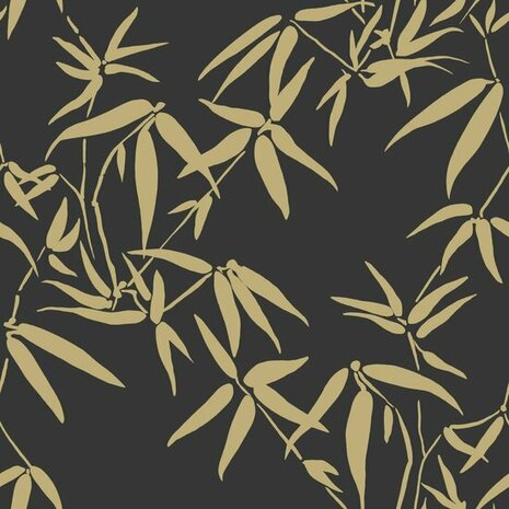 Origin Wallcoverings City Chic 347740 - Zwart / Goud Behang