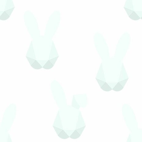 Origin Wallcoverings Hide & Seek 347489 - Wit / Groen Behang