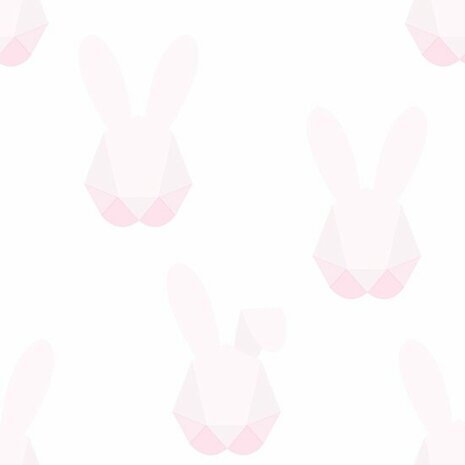 Origin Wallcoverings Hide & Seek 347490 - Wit / Roze Behang