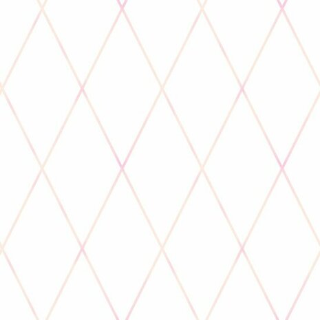 Origin Wallcoverings Hide & Seek 347493 - Wit / Roze Behang