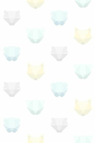 Origin Wallcoverings Hide & Seek 357208 - Groen / Grijs / Blauw Behang