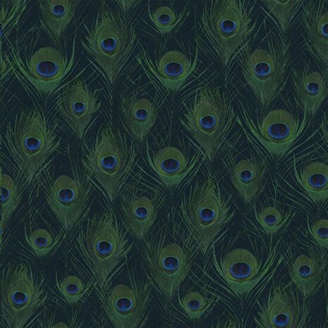 Origin Wallcoverings Luxury Skins 347766 - Blauw Behang