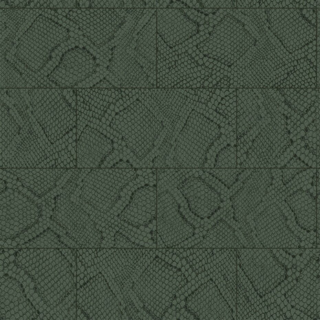 Origin Wallcoverings Luxury Skins 347789 - Groen Behang
