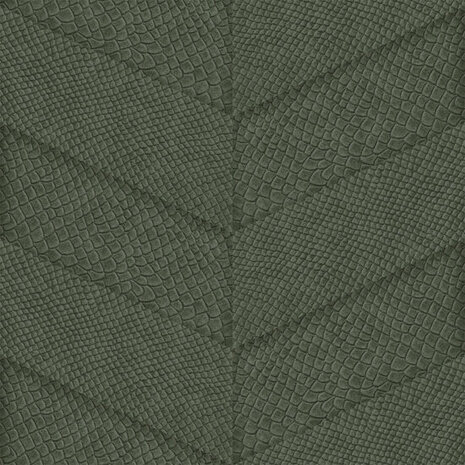 Origin Wallcoverings Luxury Skins 347793 - Groen Behang