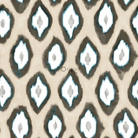 Origin Wallcoverings Mariska Meijers 346915 - Blauw / Groen / Beige Behang